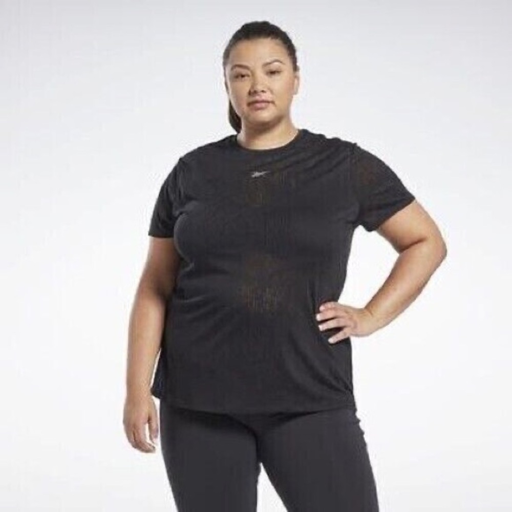 NWT Reebook Women’s T-Shirt Burnout T-Shirt, Available in Plus Size 1X, 3X, 4X